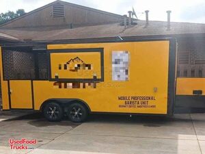 Like New 8.5' x 25' Mobile Coffee Shop | Espresso Concession Trailer with Porch