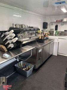 Like New 8.5' x 25' Mobile Coffee Shop | Espresso Concession Trailer with Porch