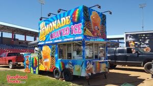 2001 7' x 14' Shaved Ice Concession Trailer / Turnkey Mobile Snowball Business.