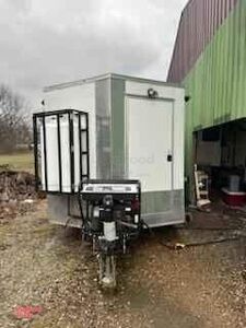 24' Kitchen Food Concession Trailer with Open Porch and Bathroom