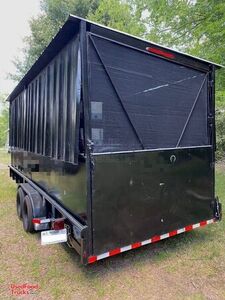 2021 8' x 19' Custom Built Barbecue Food Concession Trailer