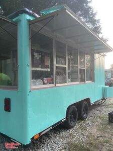 Nicely-Equipped Wells Cargo Mobile Food Concession Trailer.