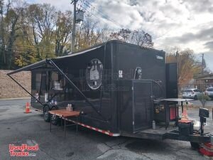 Fully Equipped 2018 8.5' x 24' Barbecue Kitchen Concession Trailer with 6' Porch + Pro Fire System