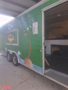 2004 8' x 24'  Barbecue Food Concession Vending Trailer with Smoker