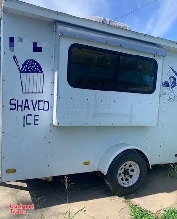 Used 2003 6'.5" x 10' Snowball / Shaved Ice Concession Trailer Shape.