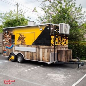LOADED 2025 8.5 x 16' Kitchen Food Concession Trailer with Pro Fire System