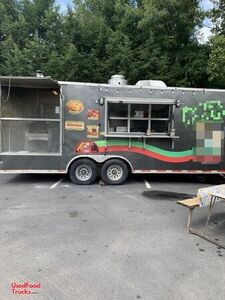 Well Equipped - 2015  Food Concession Trailer w/ Porch + Wood Fired Pizza Oven