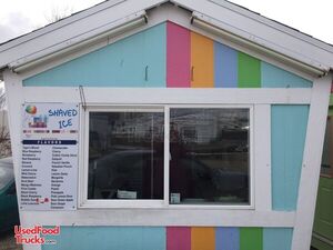 Sno Cone Shack Shaved Ice Concession Stand.