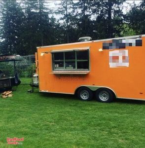 2017 - 8'x 16' Mobile Kitchen Food Concession Trailer.
