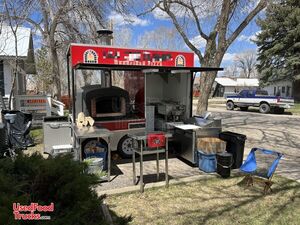 Turnkey Lightly Used 2020 - 6' x 10' Wood-Fired Pizza Oven Concession Trailer.
