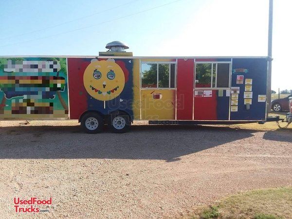 Eye-Catching 8' X 30 Catering and Food Concession Trailer.