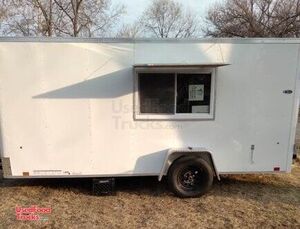 Brand New 2022 Look 6' x 14' Empty Food Concession Trailer.