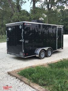2017 - 7' x 16' Wells Cargo Enclosed Trailer with BBQ Smoker
