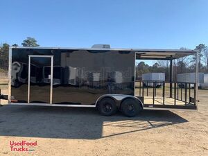 2022 8.5' x 16.5'  Concession Food Trailer with Porch | Mobile Food Unit.