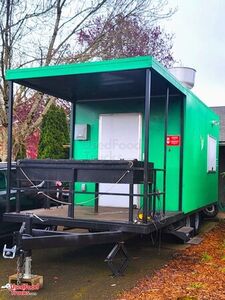 Preowned - 2021 8' x 14'  Barbecue Food Trailer with 7' Porch.