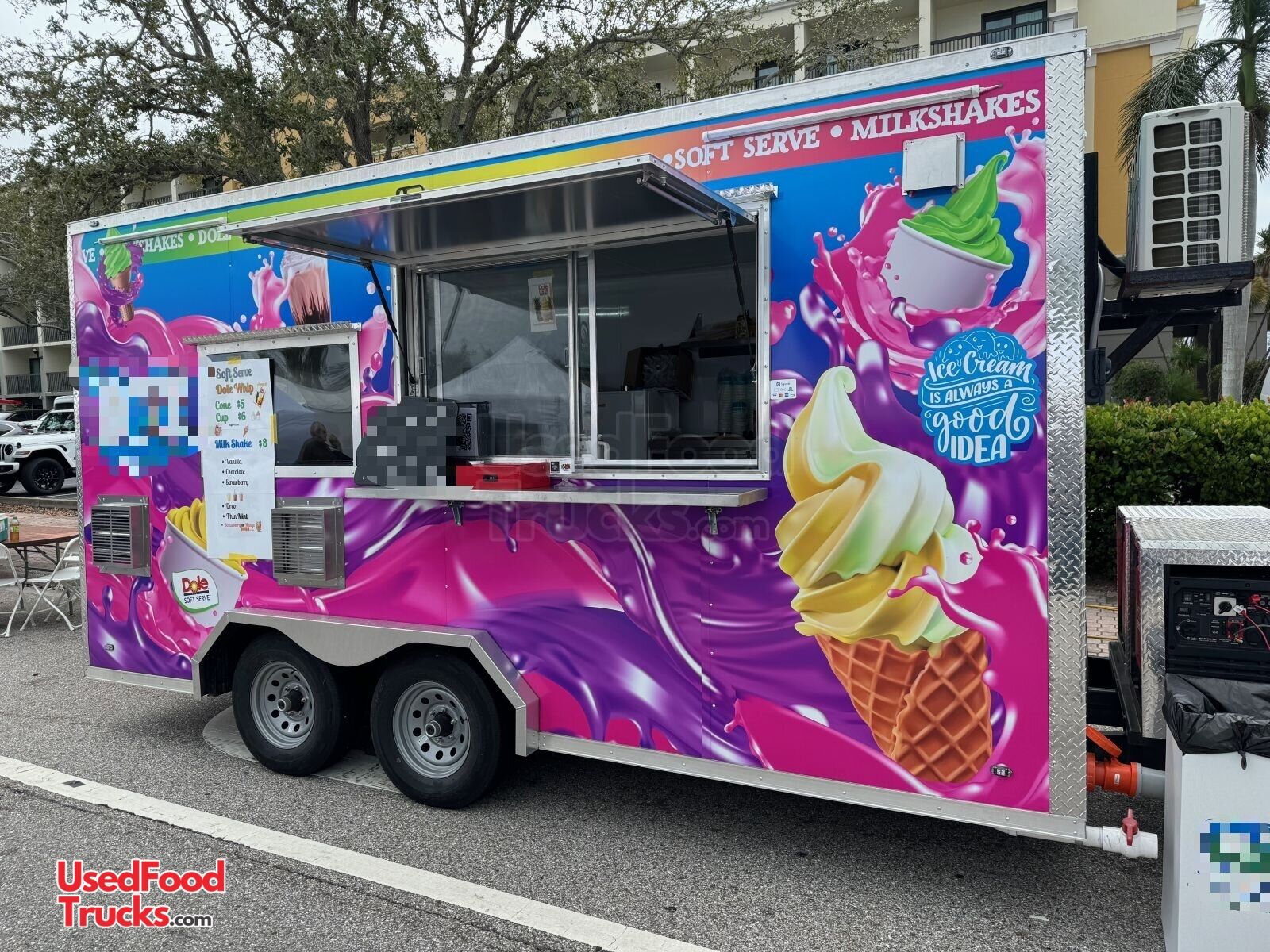 thumbnail image 2 of 11.5ft Ice Cream Swooper Feather Flag – Full Curve Windless, Concession Food Banner 2 of 3