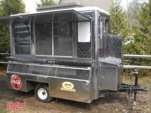 Stainless Commuter Food Concession Trailer.