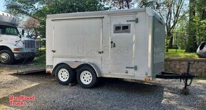Ready to Convert 2013 Car Mate 7' x 12' Empty Food Concession Trailer.