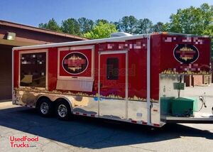 2014 8.5' x 20' Barbecue Food Concession Trailer with 10' Porch