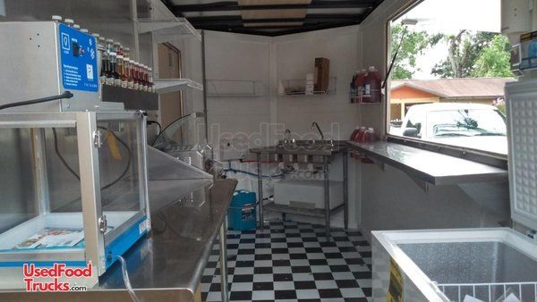 NEW 2024 - 6' x 12' Snow Cone & Hot Dog Trailer / Mobile Concession Stand