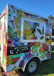 2021 7' x 7' Lightly Used Compact Food Concession Trailer / Mobile Crepe Vending Unit.