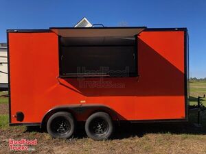 Brand New Ready-to-Outfit V-Nose Empty Mobile Food Concession Trailer.