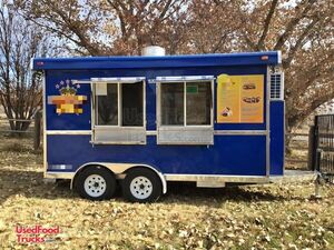 2023 7' x 14' Kitchen Food Concession Trailer with Pro Fire System