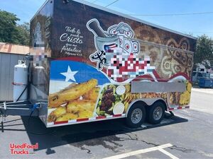 Ready to Work 8' x 16' Mobile Food Vending Trailer - Food Concession Trailer with Pro-Fire