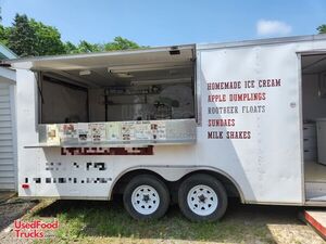 COOL John Deere Tractor Hit n Miss Engine Churn Ice Cream Business w/ Concession Trailer.