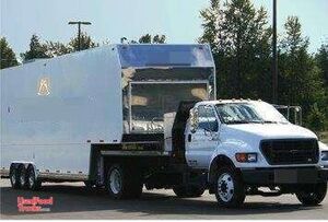 2001 - Ford 750 Mobile Kitchen Truck & Trailer.