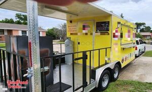 Barely Used 8.5' x 20' Kitchen Food Concession Trailer with 6' Porch