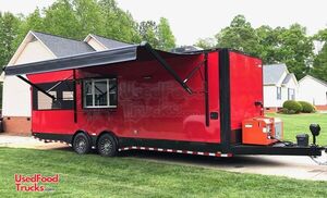 2020 8' x 26' Barbecue Concession Trailer with Porch and Restroom.