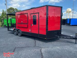 NEW Ready to Outfit 8.5' x 14' Empty Food Concession Trailer with 8' Porch.