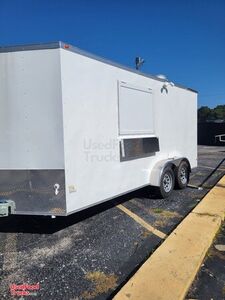 NEW - 2023 7' x 16' Kitchen Food Trailer with Fire Suppression System