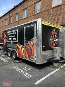 Like-New - 2022 8' x 16' Covered Wagon Kitchen Food Concession Trailer with Pro-Fire Suppression
