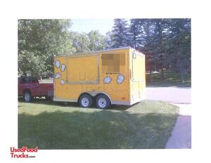 2012 - 8.5' x 14' Kettle Korn Concession Trailer with Cooker.