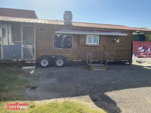 2006 Southern Yankee Log Cabin Style BBQ Food Trailer with Bathroom + Screened