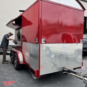 Compact 2021 - 8' x 14' Wood Fired Pizza Concession Trailer