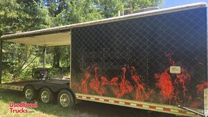 Versatile - 2008 Wells Cargo Barbecue Food Trailer with Porch