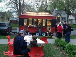 2011 - 16' Trolley Style Mobile Kitchen Concession Trailer + Truck