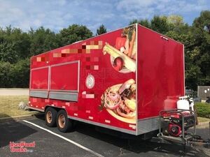 NICE Well Maintained 2013 - 8' x 20' Mobile Kitchen Food Concession Trailer.