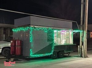 8' x 18' Street Food Concession Trailer with 2003 Chevrolet Tahoe.