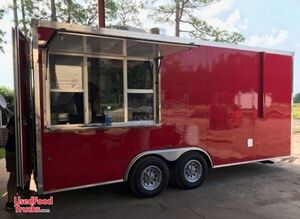 2019 8.5' x 18' Never Used Commercial Mobile Kitchen Food Vending Trailer.