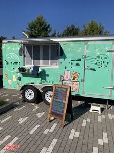 Turnkey - 2018 7' x 16' Crepe Concession Trailer Mobile Vending Unit
