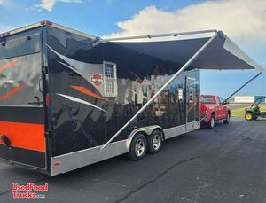 2013 - 8' x 24' Lark Basic Concession Trailer with Bathroom and New Interior.