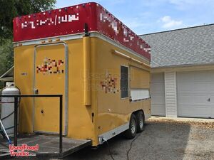 Wells Cargo 8' x 16' Mobile Kitchen Food Concession Trailer with Pro Fire System