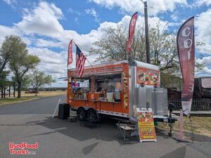 Like New. 2023 - 8.5 x 16' Food Kitchen Concession Trailer Mobile Vending Unit