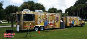 2014 - 8.5' x 22' BBQ Concession Trailer with Truck
