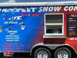 2010 8' x 14' Snowball and Ice Cream Concession Trailer / Shaved Ice Trailer.