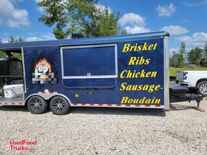 2021 8.5' x 28' Barbecue Food Trailer | Mobile Food Unit.